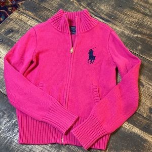 Girls Ralph Lauren Polo cardigan sweater
